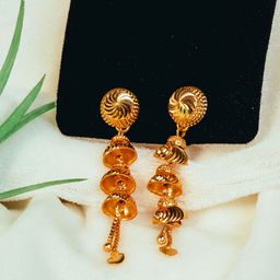 GOLD CASH Unisex Circular Earrings-image-85