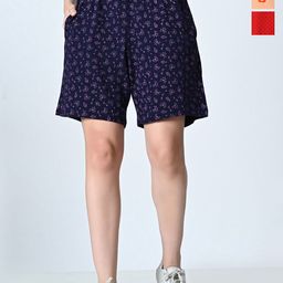 BAESD Women Printed High-Rise Shorts-image-89