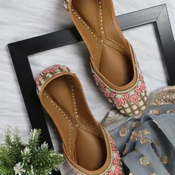 Sole Saga Women Ethnic Ballerinas Flats-image-97