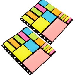 Azhari Sticky Notes and Index Page Markers, 375 Sticky Notes, Sticky Pad for Study, Point It Marker Stationery Items, Self-Adhesive Memo Pad, Bookmark Memo Sticker Multicolor image 4