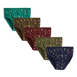 Cupatex Girls Pack Of 5 Printed Pure Cotton Hipster Briefs CP_PRINT_P5_6Yrs-picture-34