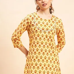 NEESH Floral Printed Pure Cotton Kurti-73