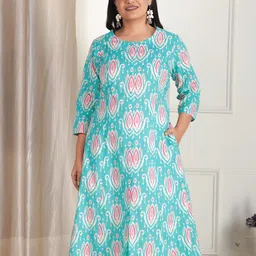 Aramya Women Ethnic Motifs Printed Kurta-image-14