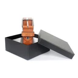 THE CLOWNFISH Men Brown Leather Belt-image-37