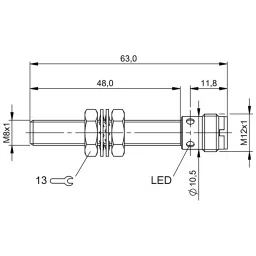 BALLUFF 2 mm Inductive Proximity Sensor with Flush Mounting, BES0028 image 2
