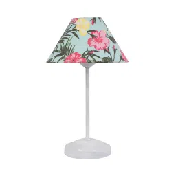 Tucasa TC-99 381 mm(15 Inch) Floral Print Table Lamp with Metal Base-picture-35