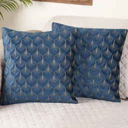 TANLOOMS Set of 2 Printed Velvet Cushion Covers-image-47