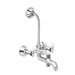 Gold Bell Soft Brass 3 In 1 Wall Mixer with 203X203 mm(8X8 Inch) Sandwich Overhead and 381 mm(15 Inch) SS Arm, 3-1-round-Soft-8s-15a-image-104