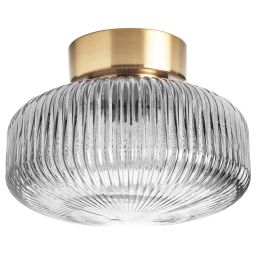 ikea solklint Ceiling lamp, brass/grey clear glass, 27 cm-picture-41