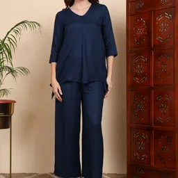 HERE&NOW V-Neck Tunic With Palazzos-image-91