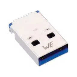 WURTH ELEKTRONIK USB, 3.0 Type A, Plug, Smt, With Clip, 692112030100-31