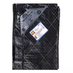 TANDHAN Ecopaulin Star 7.31x5.48 m (24x18 ft.) 150 GSM Black Tarpaulin Sheet-image-3
