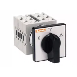 Lovato 3P 3 Position 60° Motor Reversing Cam Switch, 16A, Short Black Handle Actuator, GX1611U-38