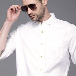 WROGN Men White Slim Fit Button-Down Casual Shirt-picture-40