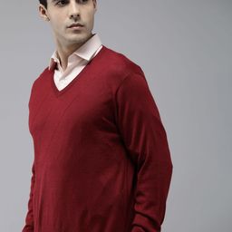 Park Avenue Men Self Design Pullover-image-62