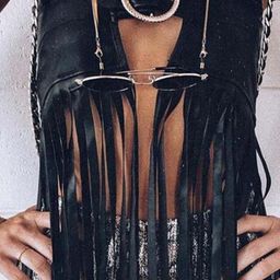 LULU & SKY Women Fringed Tube Crop Top-image-9
