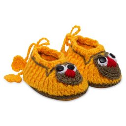 MayRa Knits Face Detailed  Hand Knitted Booties - Yellow-picture-12