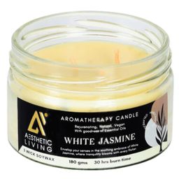 Aesthetic Living 3 wick White Jasmine Soywax Candle 180 g-image-96