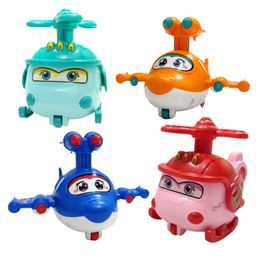 PLUSPOINT Toy Poli Helicopter and Plane Boys and Girls Pack of 4 Pressure Powered Press and go Toys Crawling Kids Toddler 2 Helicopter and 2 Plane Toy- Multi Color-28