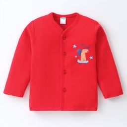 TANGO Interlock Full Sleeves Puppy Printed Vest - Red-image-87