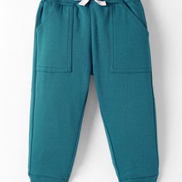 Zero Interlock Knit Full Length Solid Colour Lounge Pant - Teal Blue-image-44