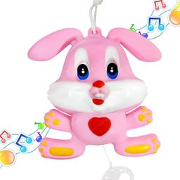 Bunie Hanging Rabbit Music Bell Toy for Babies Pink-18