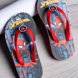 Toothless Marvel Featuring Spiderman Designed Flip Flops - Blue-image-75