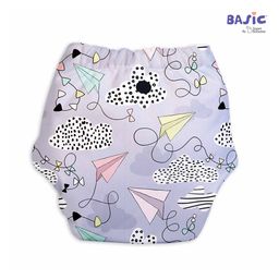 Superbottoms BASIC Washable & Reusable Cloth Diapers - Quick dry high absorption Diapers for Baby (3m-3y) Pack of 3 (3 Cloth Diapers & 3 Inserts) Freesize Adjustable and Reusable Cloth Diaper - Multicolor, 7 kg to 17 kg image 2