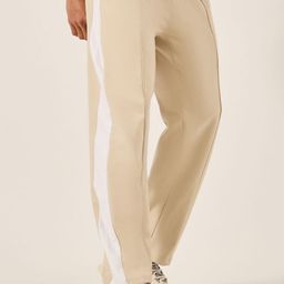 Styli Side Contrast Open Hem Relaxed Fit Joggers with Zip Pockets-22