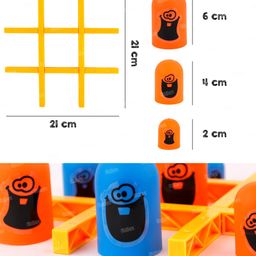 Fiddlerz Board Game Learning Toys for 2+ Year Old Tic Tac Toe Brain Games for Kids 5 Years Strategy Board Games for Adults Brain Development Graphics only for Reference image 3