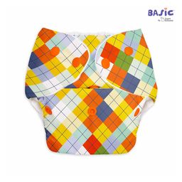 Superbottoms BASIC Washable & Reusable Cloth Diapers - Quick dry high absorption Diapers for Baby (3m-3y) Pack of 3 (3 Cloth Diapers & 3 Inserts) Freesize Adjustable and Reusable Cloth Diaper - Multicolor, 7 kg to 17 kg image 3