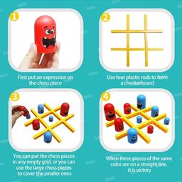 Fiddlerz Board Game Learning Toys for 2+ Year Old Tic Tac Toe Brain Games for Kids 5 Years Strategy Board Games for Adults Brain Development Graphics only for Reference image 5