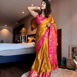 DIVASTRI Woven Design Mysore Silk Saree-picture-24
