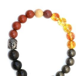 Divine souvenirs Unisex Artificial Beaded Elasticated Bracelet-89