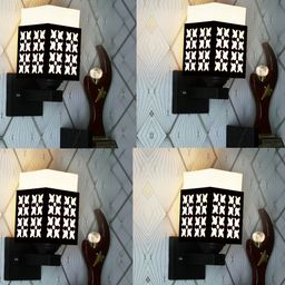 Gojeeva Black Wood Square Wall Lamps-picture-34