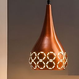 GAUVIK Copper-Toned Printed Aluminium Ceiling Lamp-picture-57