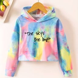 VATSALYA Girls Dyed Hooded Cotton T-shirt-image-98