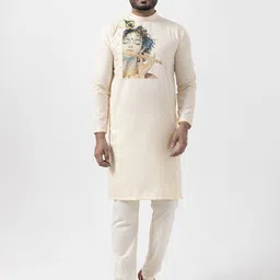 DEVOILER Men Ethnic Motifs Printed Regular Kurta with Pyjamas-37
