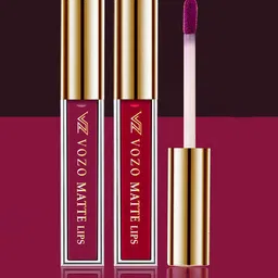 VOZO Set Of 2 Waterproof Matte Finish Liquid Lipsticks-101, 104-38