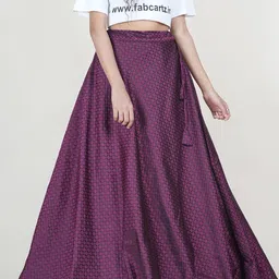 Mr Y Woven Design Jacquard Maxi Skirt-image-87