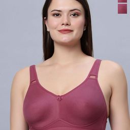 In Care Pack Of 2 Full Coverage Non Padded Seamless Pure Cotton T-shirt Bra-14