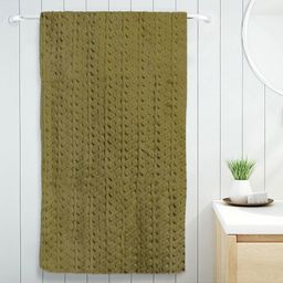 Myntra Elegant Homes Olive Green Cotton 420 GSM Bath Towel-image-36