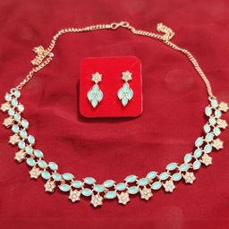 Balaji Gold Women Turquoise Blue Pendant-image-49