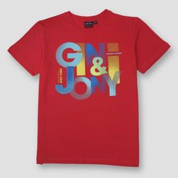 Gini and Jony Boys Typography Printed T-shirt-picture-42