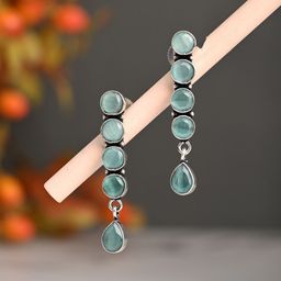 Anvik Geometric Drop Earrings-10