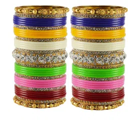 Vidhya Kangan Multi-Colour Bangle Set-14