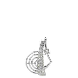 VALANOVA Women Hallmarked 14K White Gold & Certified Lab Grown Diamond 0.23cts Pendant-picture-23