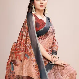 AMRUTKALA SAREES Abstract Printed Saree image 3