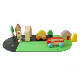 Shumee Build A City Wooden Construction Set Multicolor - 17 Pieces-12