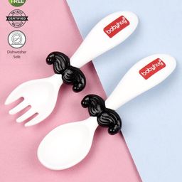 Babyhug Spoon & Fork Set - Black-11